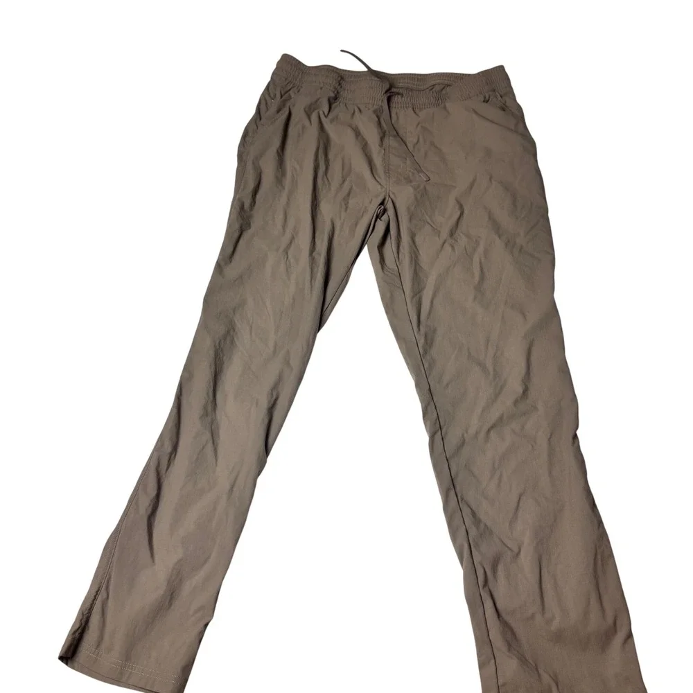 All In Motion Mens Brown Stretch Ripstop Hiking Pants Large 32x31 Drawstring‎